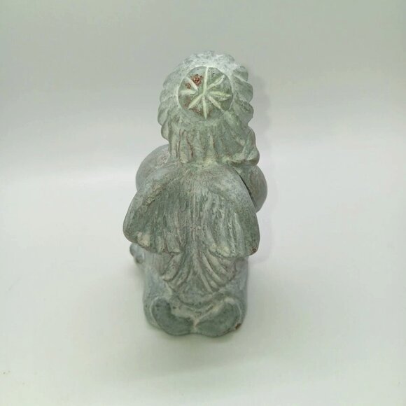 Isabel Bloom Angel Praying On Knees 1996 Small Bird At Knee - Picture 4 of 7